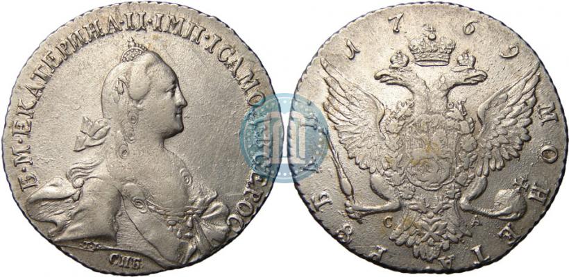 Picture 1 rouble 1769 year СПБ-СА 