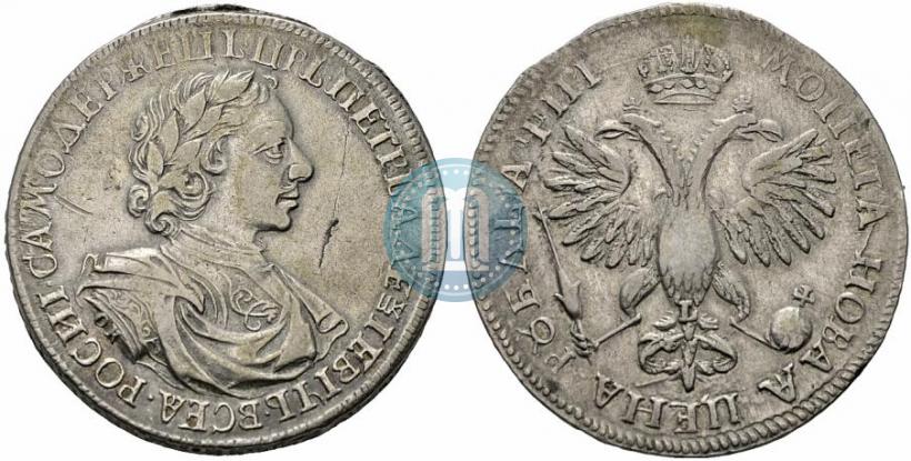 Picture 1 rouble 1718 year OK-L 