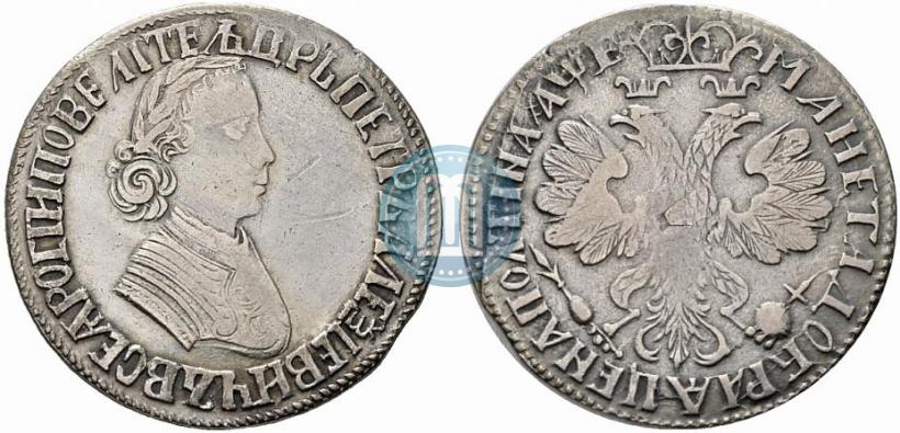 Фото Полтина 1705 года  "Портрет работы Ф. Алексеева"