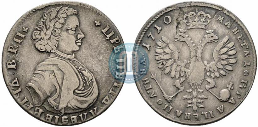 Фото Полтина 1710 года  "Портрет 1707 года"