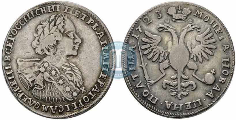 Picture Poltina 1723 year  "Portrait with ermine mantle"