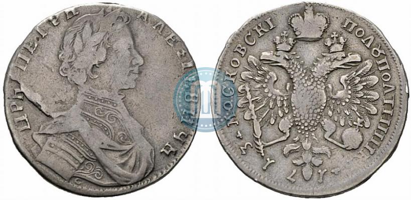 Picture Polupoltinnik 1713 year G "Portrait by S. Gouin"