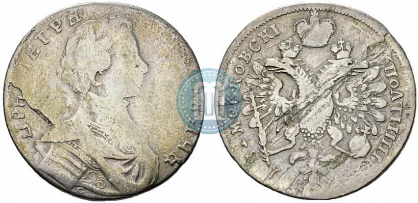 Picture Polupoltinnik 1713 year G "Portrait by S. Gouin"
