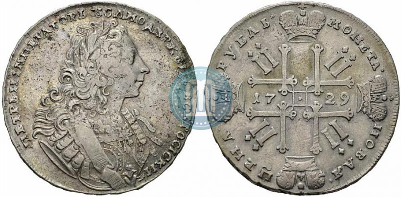 Фото 1 рубль 1729 года  "Тип 1729"