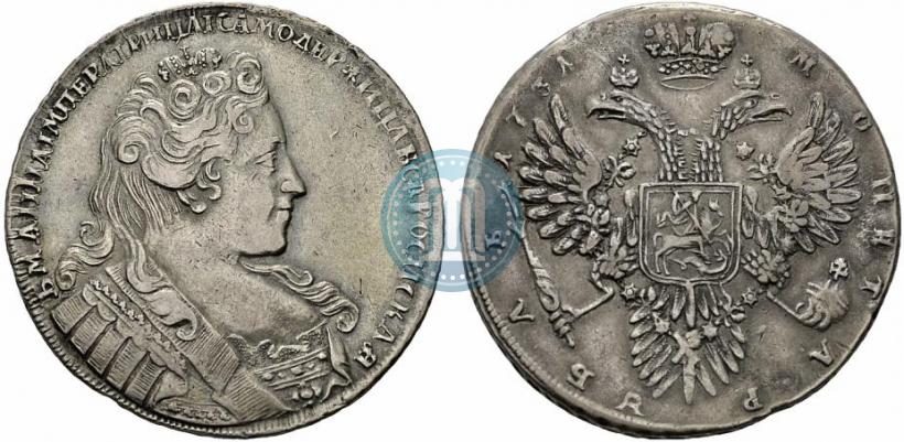 Picture 1 rouble 1731 year  