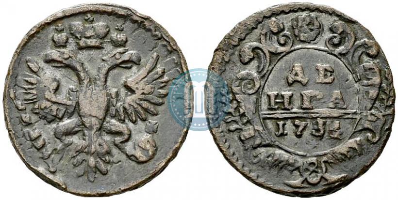Фото Денга 1734 года  