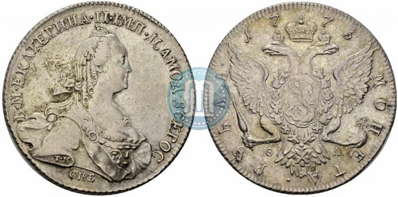 Picture 1 rouble 1773 year СПБ-ФЛ 