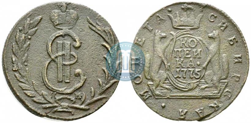 Фото 1 копейка 1775 года КМ 