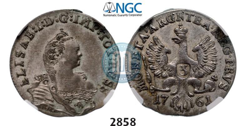 Фото 3 гроша 1761 года  