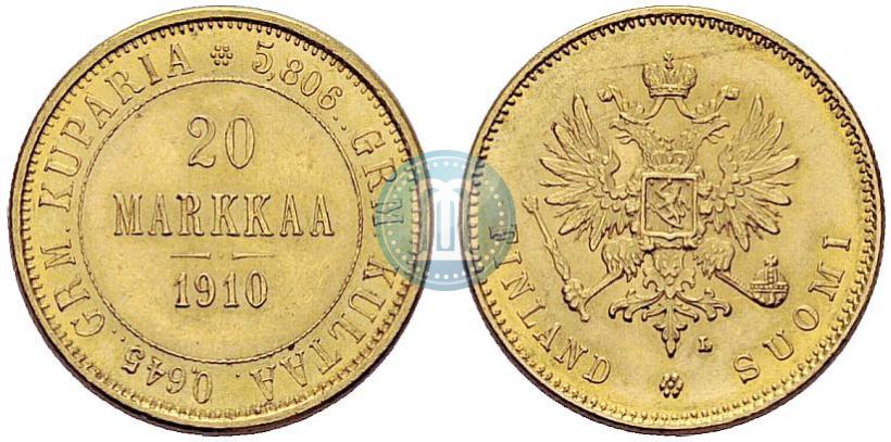 Picture 20 markkaa 1910 year L 