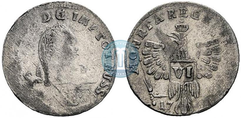 Picture 6 groszy 1760 year  