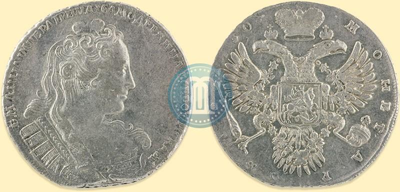 Фото 1 рубль 1730 года  