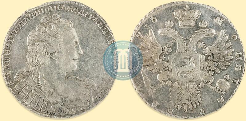 Picture 1 rouble 1730 year  
