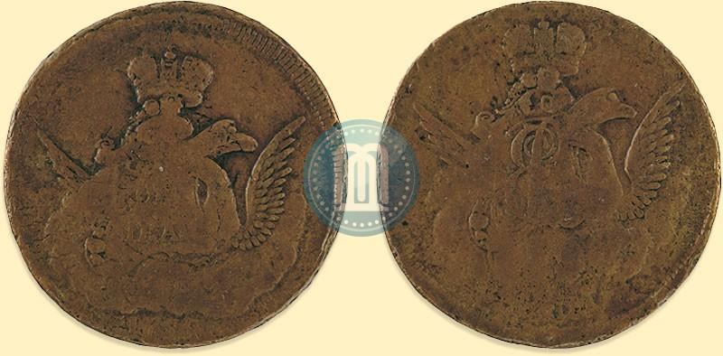 Фото 1 копейка 1755 года  