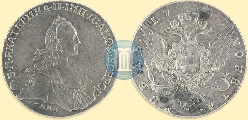 Picture 1 rouble 1767 year ММД-EI 