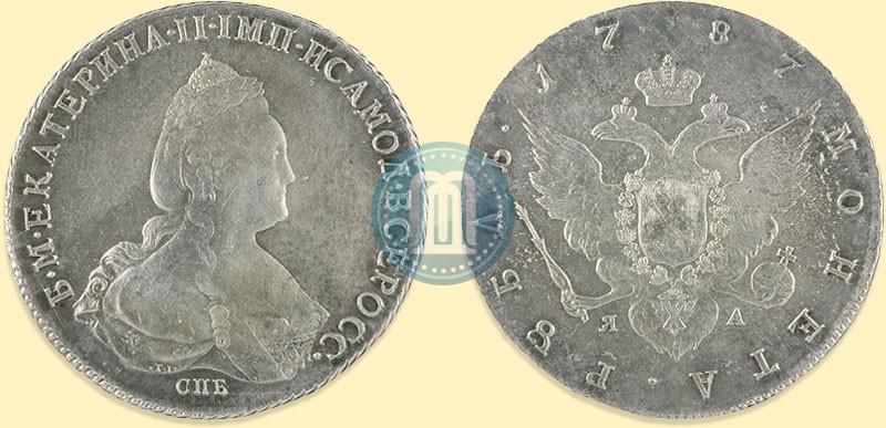 Picture 1 rouble 1787 year СПБ-ЯА 