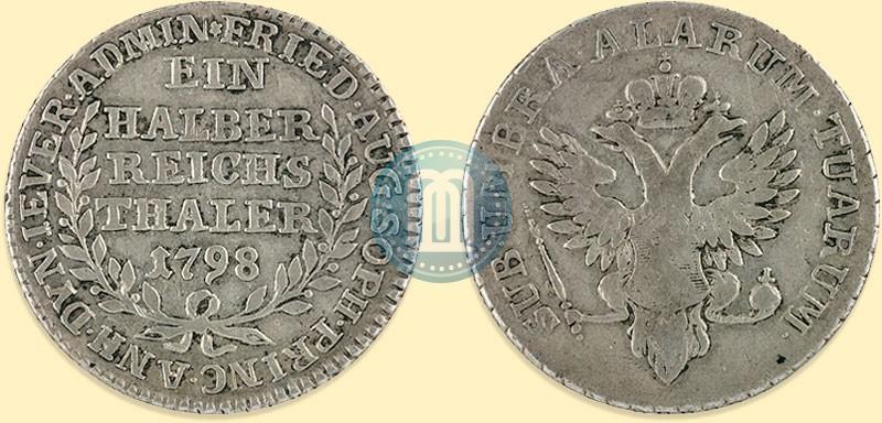 Picture Ein halber reichsthaler 1798 year  "Dutchy of Jever"