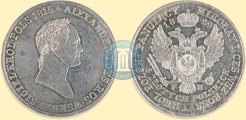 Picture 5 złotych 1829 year FH 