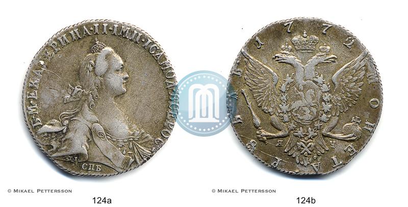 Picture 1 rouble 1772 year СПБ-ЯЧ-Т.I. 