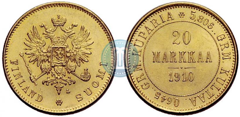 Picture 20 markkaa 1910 year L 
