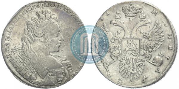 Picture 1 rouble 1731 year  