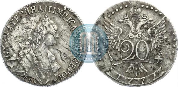 Фото 20 копеек 1772 года СПБ 