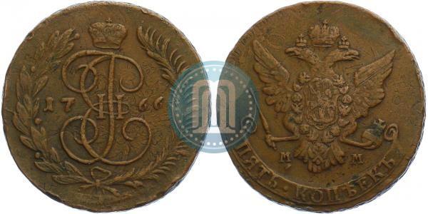 Picture 5 kopecks 1766 year ММ 