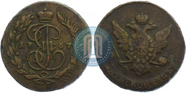 Фото 5 копеек 1767 года ММ 