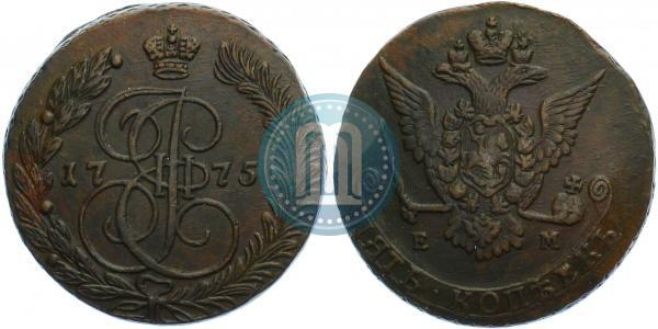 Picture 5 kopecks 1775 year ЕМ 