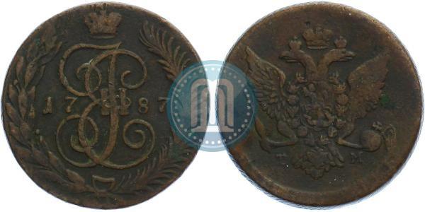 Picture 5 kopecks 1787 year ТМ 