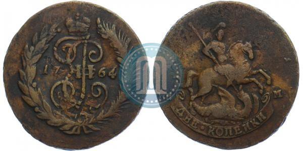 Picture 2 kopecks 1764 year СПМ 