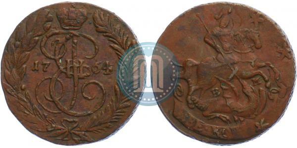 Фото 2 копейки 1764 года ЕМ 