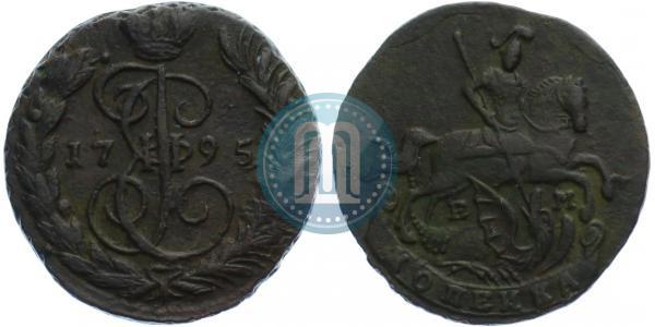 Picture 1 kopeck 1795 year ЕМ 