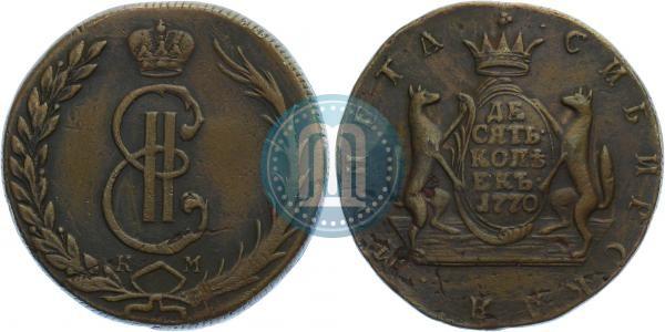 Picture 10 kopecks 1770 year КМ 