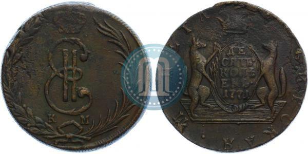 Picture 10 kopecks 1771 year КМ 