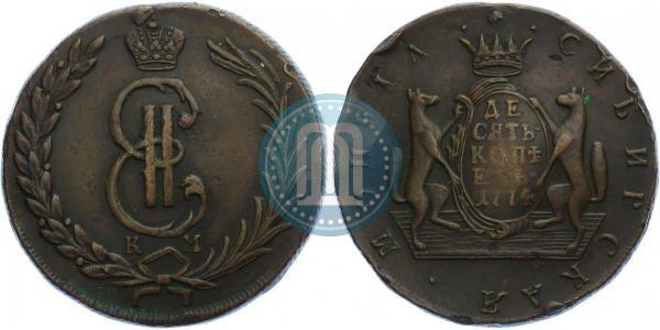 Picture 10 kopecks 1774 year КМ 