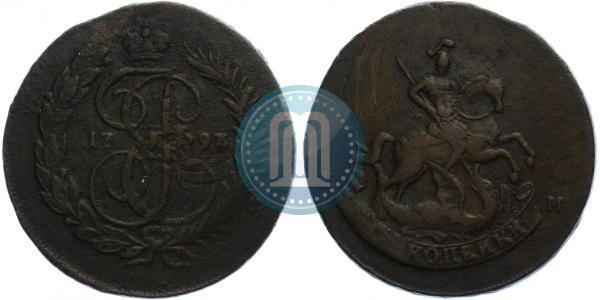 Picture 2 kopecks 1793 year ЕМ 