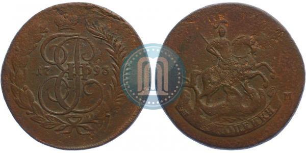 Picture 2 kopecks 1793 year ЕМ 