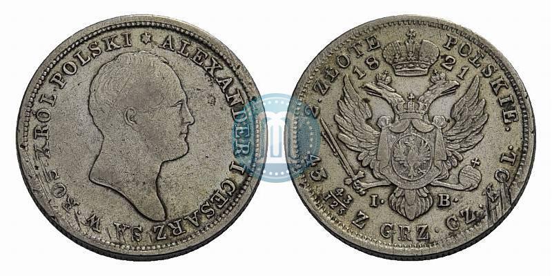 Picture 2 złote 1821 year IB 