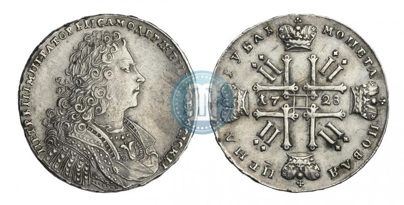 Фото 1 рубль 1728 года  "Тип 1728"