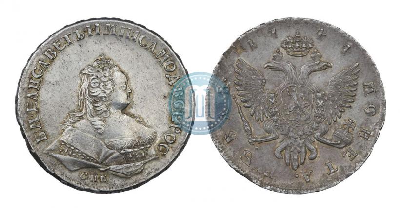 Picture 1 rouble 1744 year СПБ 