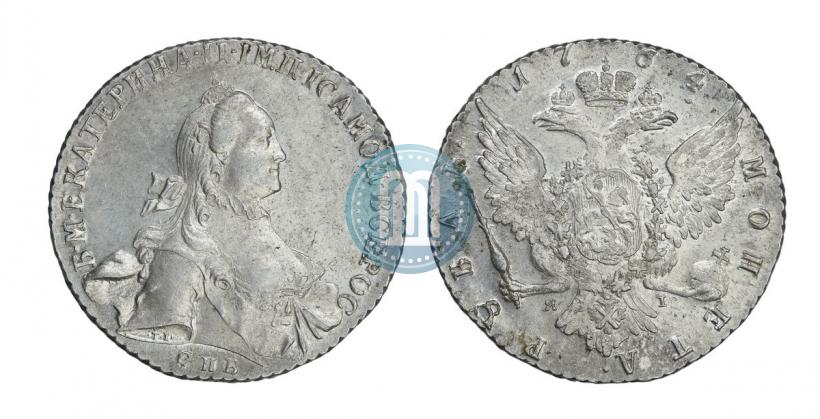 Picture 1 rouble 1764 year СПБ-ЯI 