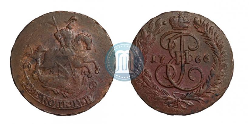 Picture 2 kopecks 1766 year ММ 