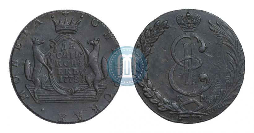 Picture 10 kopecks 1778 year КМ 