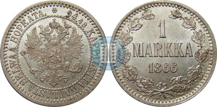 Фото 1 марка 1866 года S 