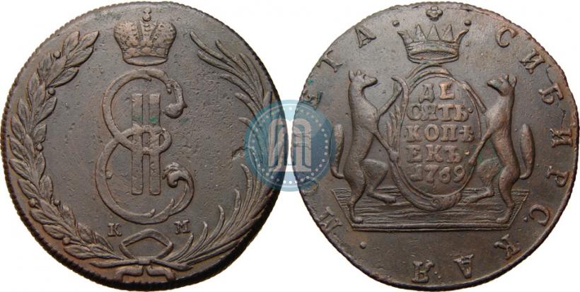 Picture 10 kopecks 1769 year КМ 