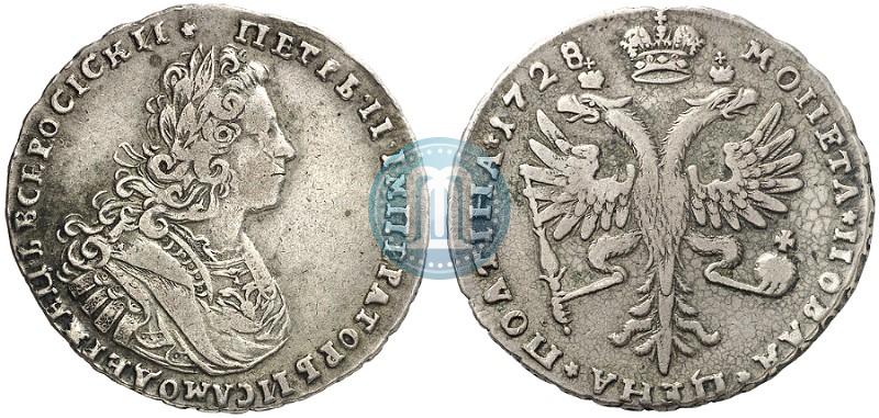 Фото Полтина 1728 года  