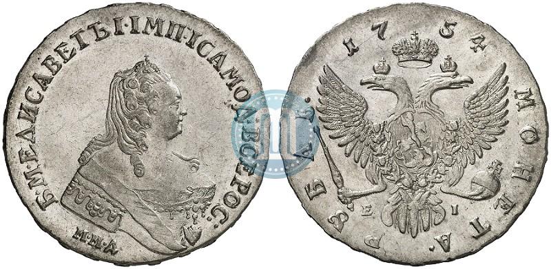 Picture 1 rouble 1754 year ММД-ЕI 