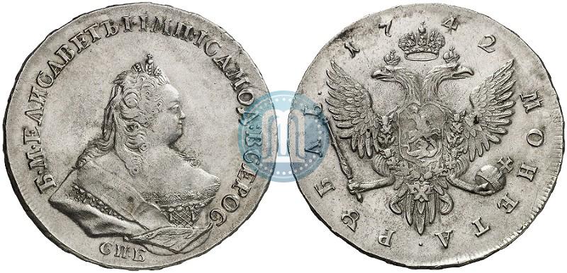 Picture 1 rouble 1742 year СПБ 