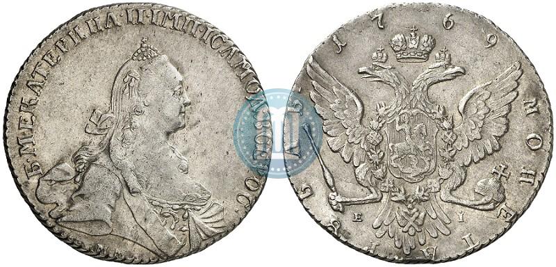 Фото 1 рубль 1769 года ММД-EI 
